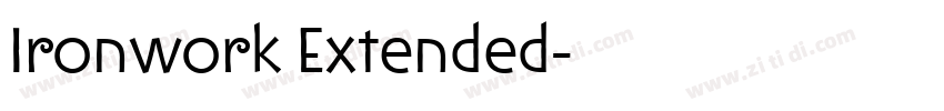 Ironwork Extended字体转换